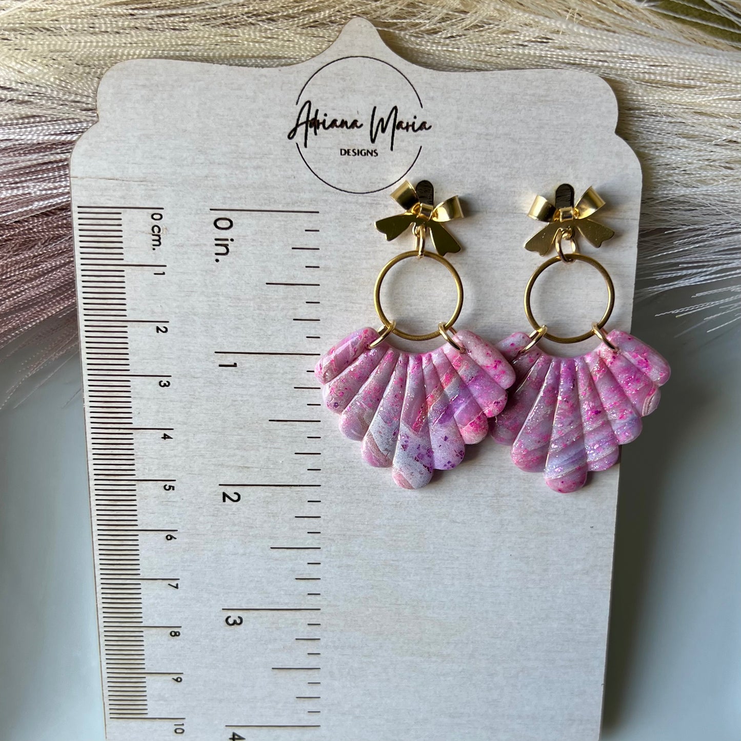 Sugar Rush Marbled Polymer Clay Earrings