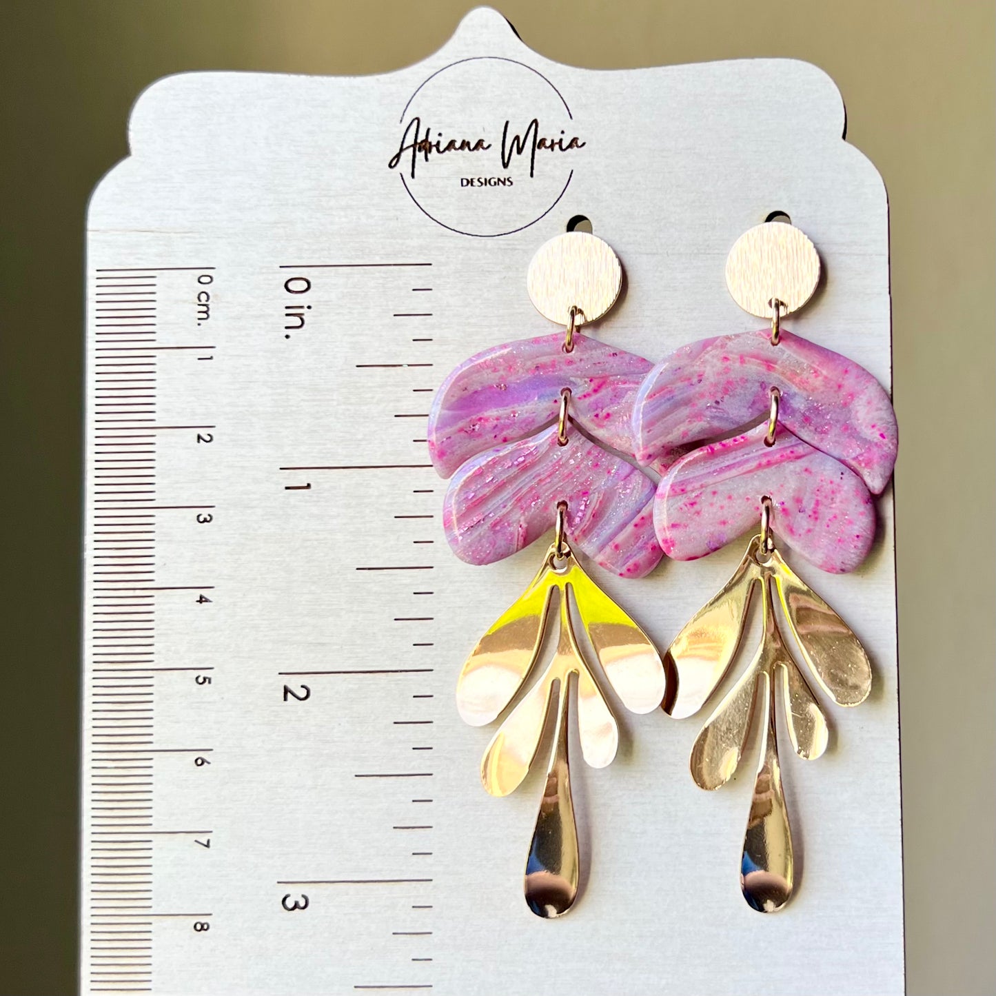 Sugar Rush Marbled Polymer Clay Earrings