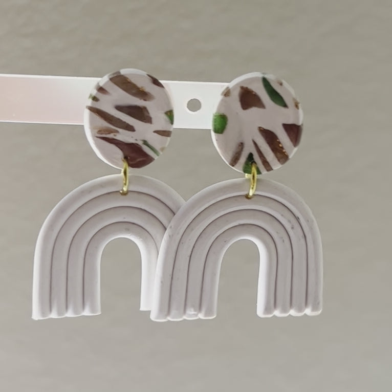 Arch Polymer Clay Earrings